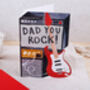 Father's Day Card For Dad With Rock Music Guitar Design, thumbnail 1 of 4