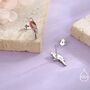 Scarlet Macaw Parrot Bird Stud Earrings In Sterling Silver, thumbnail 6 of 12