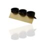 Set Of Three Black Marble Bowls With Gold Pyramid Stand, thumbnail 1 of 2