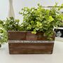 Personalised Wood And Copper Pot Planter, thumbnail 4 of 7