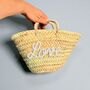 Handmade Christmas Mini Straw 'Love' Basket, thumbnail 9 of 12