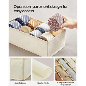 Set Of Eight Drawer Inserts Organisers Dividers, 7 of 11