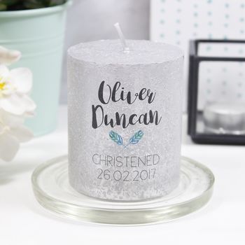 Christening Metallic Candle For Boys And Girls, 5 of 10
