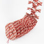 Red And White Fairtrade Christmas Honeycomb Garland, thumbnail 2 of 3