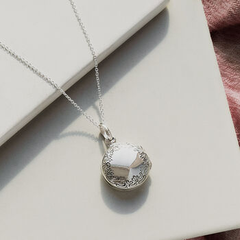 Vintage Style Round Locket Necklace, 2 of 10