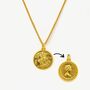 Gold Necklace With Reversible Coin Pendant, Ancient Roman Pendant, thumbnail 1 of 8