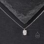 Tiny Moissanite Diamond Pendant Necklace, thumbnail 7 of 11