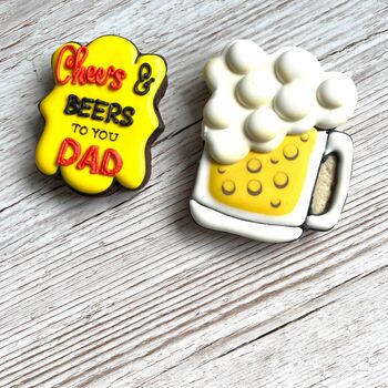 'Cheers And Beers' Biscuit Gift For Fathers Day, 5 of 5