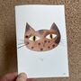 Handmade Watercolour Personalised Cat Painting Card, thumbnail 12 of 12