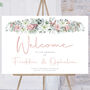 Wedding Welcome Sign Festive Floral, thumbnail 1 of 5