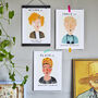 Personalised Influential Figure Print, Unframed, thumbnail 1 of 12
