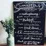 Personalised Order Of The Day Wedding Chalkboard, thumbnail 3 of 3