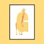 G For Giraffe Children's Initial Print, thumbnail 3 of 3