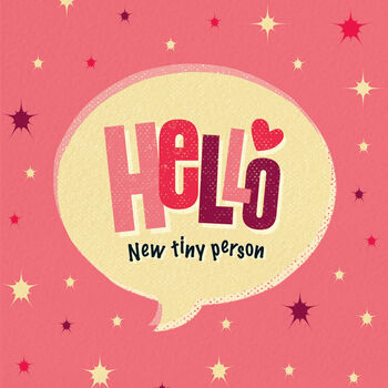 New Baby Card ‘Hello Baby Girl’, 4 of 4