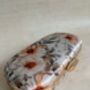 Grey Floral Oval Clutch Bag, thumbnail 8 of 12