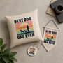 Best Dog Dad Father's Day Cushion, Flag Or Ceramic Gift, thumbnail 1 of 5