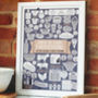 Personalised Kitchen Print How To Cook Everything, thumbnail 1 of 12
