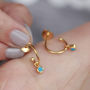 Birthstone Petite Hoops In 18ct Gold Vermeil Plated, thumbnail 5 of 8