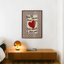 How Much I Love You Checkered Nursery Print, thumbnail 7 of 12