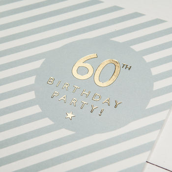 60th Birthday Party Invites, 3 of 3