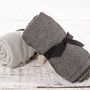 Hammam Towel/ Bath Towel Black And White Geometric, thumbnail 3 of 4