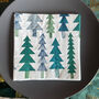 Elegant Green And Blue Christmas Tree Lunch Napkins X 20, thumbnail 1 of 8