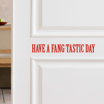 Fang Tastic Day Halloween Door And Mirror Sticker, 2 of 4