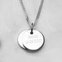 Sterling Silver Double Disc Lucky Star Necklace For Mum, thumbnail 2 of 3