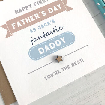 First Father's Day Typographical Card, 3 of 4