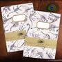 Mesozoic Dinosaur Print Journal And Notebook Set, thumbnail 1 of 9