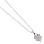 Crystal Clover Sterling Silver Necklace, thumbnail 1 of 4