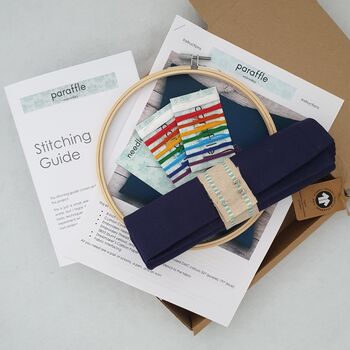 Rainbow Cushion Beginners Embroidery Kit, 4 of 4
