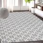 Grey Large Cotton Woven Rug, thumbnail 3 of 7