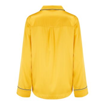 Honeybee Aurelie Silk Pyjama Shirt, 11 of 12