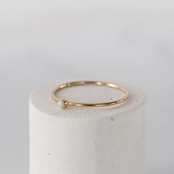 14k Gold Filled Opal Stacking Ring, 3 of 8