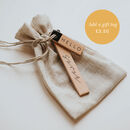 Personalised Wooden Gift Missing Piece Jigsaw Keyring