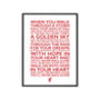 You'll Never Walk Alone Typography Print, thumbnail 4 of 5