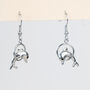 Dolphin Dangle Hoop Earrings Gift For Het, thumbnail 2 of 3