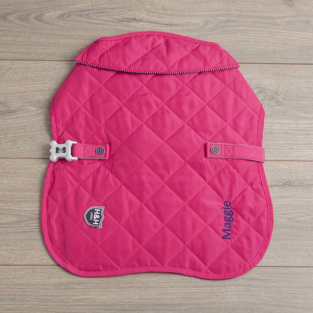 Personalised Quilted Dog Coat By My Furst Years