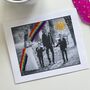 Framed Embroidered Rainbow/ Sun Doodle Family Photo, thumbnail 9 of 11
