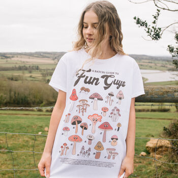 Fun Guys Women's Mushroom Guide T Shirt, 2 of 5