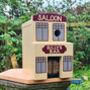 Western Saloon Bar Personalised Bird Box, thumbnail 4 of 5