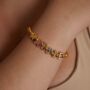 Personalised Gold Ball Colourful Bracelet, thumbnail 3 of 5
