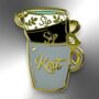 Sip Sip Knit Hard Enamel Pin Brooch, thumbnail 3 of 8