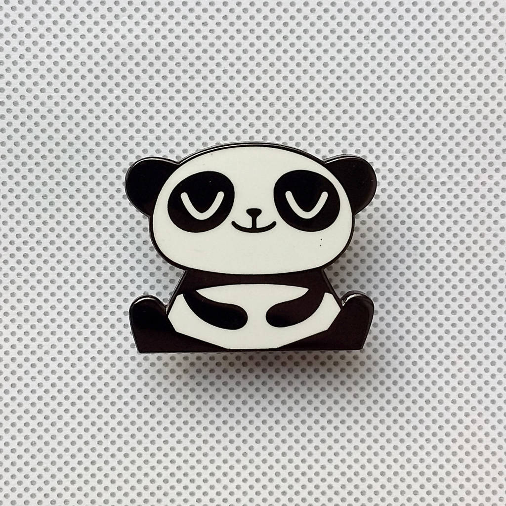 Happy Panda Pin Badge By Peski Studio | notonthehighstreet.com