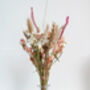 Antique Pink Dried Flower Posey With Vase, thumbnail 2 of 2