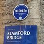 'Old Shed' Minimalist Chelsea Fc Stamford Bridge Mug, thumbnail 5 of 6