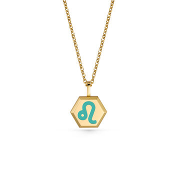 Leo Zodiac Glowing Pendant Necklace With Uv Keyring Torch, 11 of 12