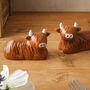 Bramble Farm Highland Cow Salt And Pepper Shakers, thumbnail 1 of 5