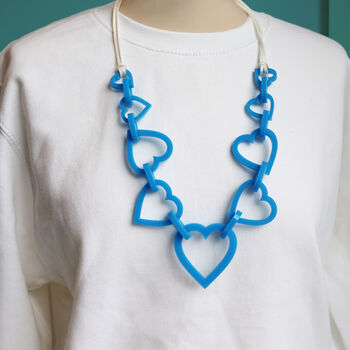 Large Heart Acrylic Necklace, 2 of 12
